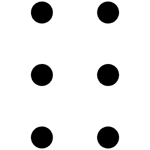 Dots Six Vertical Icon from Phosphor Regular Set