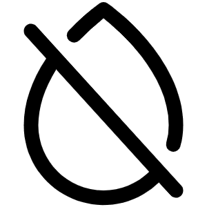 Drop Slash Icon from Phosphor Regular Set