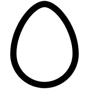 Egg Icon from Phosphor Regular Set