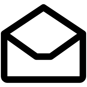Envelope Simple Open Icon from Phosphor Regular Set