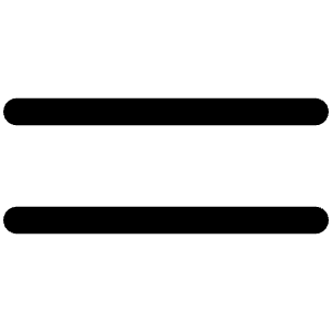 Equals Icon from Phosphor Regular Set