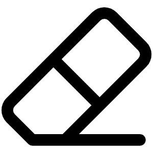 Eraser Icon from Phosphor Regular Set
