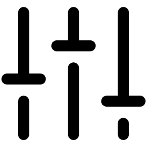 Faders Icon from Phosphor Regular Set