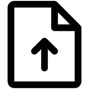 File Arrow Up Icon from Phosphor Regular Set