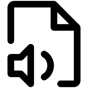 File Audio Icon from Phosphor Regular Set