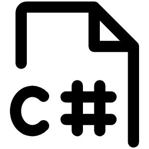 File C Sharp Icon from Phosphor Regular Set