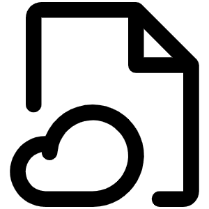 File Cloud Icon from Phosphor Regular Set