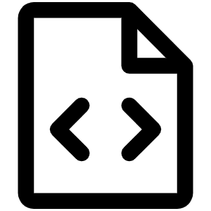 File Code Icon from Phosphor Regular Set