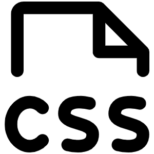 File Css Icon from Phosphor Regular Set