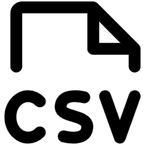 File Csv Icon from Phosphor Regular Set