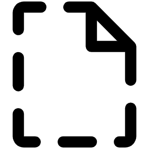 File Dashed Icon from Phosphor Regular Set