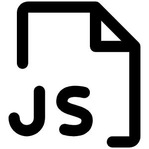 File Js Icon from Phosphor Regular Set