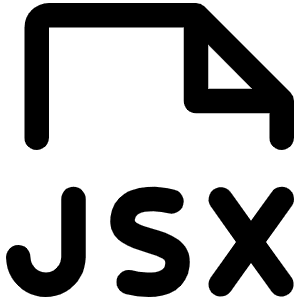 File Jsx Icon from Phosphor Regular Set