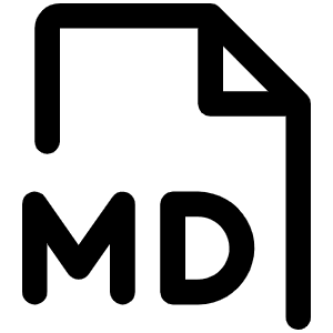 File Md Icon from Phosphor Regular Set