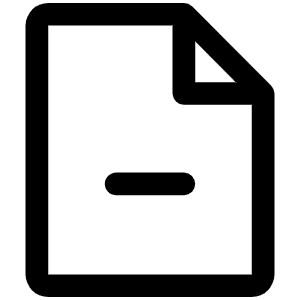 File Minus Icon from Phosphor Regular Set