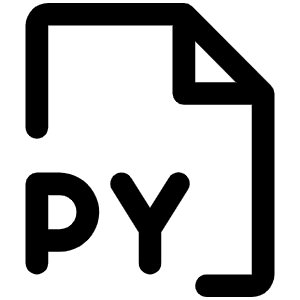 File Py Icon from Phosphor Regular Set
