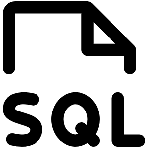 File Sql Icon from Phosphor Regular Set