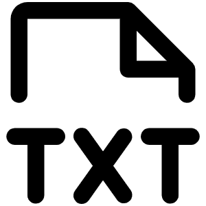 File Txt Icon from Phosphor Regular Set