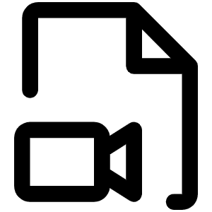 File Video Icon from Phosphor Regular Set