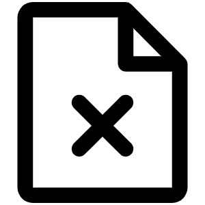 File X Icon from Phosphor Regular Set