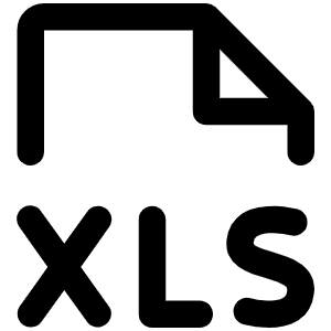 File Xls Icon from Phosphor Regular Set