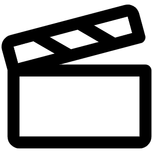 Film Slate Icon from Phosphor Regular Set