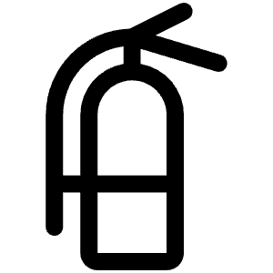 Fire Extinguisher Icon from Phosphor Regular Set