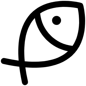 Fish Simple Icon from Phosphor Regular Set