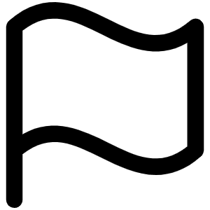 Flag Icon from Phosphor Regular Set