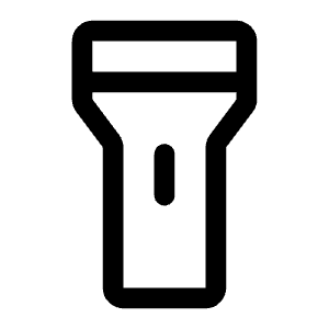 Flashlight Icon from Phosphor Regular Set