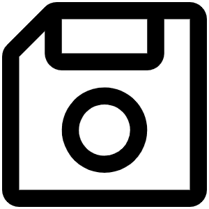 Floppy Disk Back Icon from Phosphor Regular Set