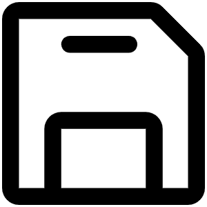 Floppy Disk Icon from Phosphor Regular Set