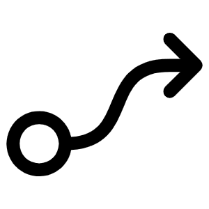 Flow Arrow Icon from Phosphor Regular Set