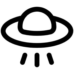 Flying Saucer Icon from Phosphor Regular Set
