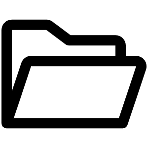 Folder Open Icon from Phosphor Regular Set