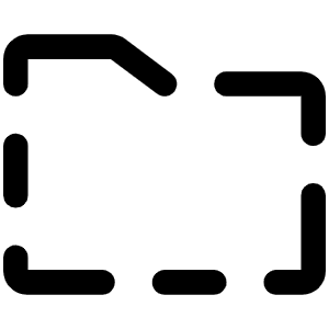 Folder Simple Dashed Icon from Phosphor Regular Set