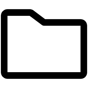 Folder Simple Icon from Phosphor Regular Set