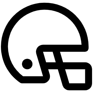 Football Helmet Icon from Phosphor Regular Set