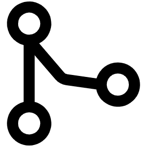 Git Merge Icon from Phosphor Regular Set