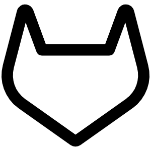 Gitlab Logo Simple Icon from Phosphor Regular Set