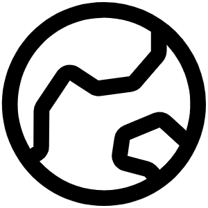Globe Hemisphere East Icon from Phosphor Regular Set