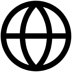 Globe Simple Icon from Phosphor Regular Set