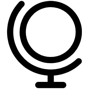 Globe Stand Icon from Phosphor Regular Set