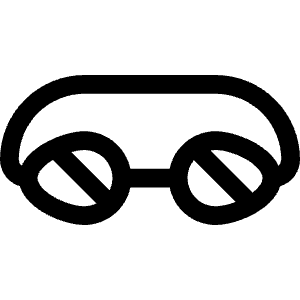 Goggles Icon from Phosphor Regular Set