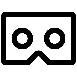 Google Cardboard Logo Icon from Phosphor Regular Set