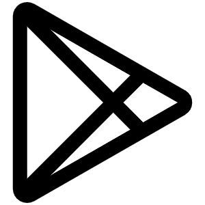 Google Play Logo Icon from Phosphor Regular Set