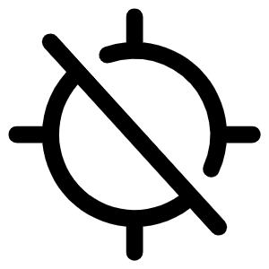 Gps Slash Icon from Phosphor Regular Set