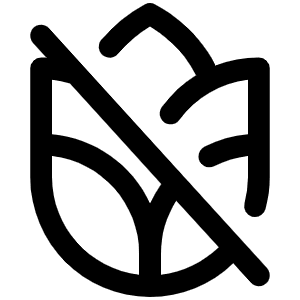 Grains Slash Icon from Phosphor Regular Set