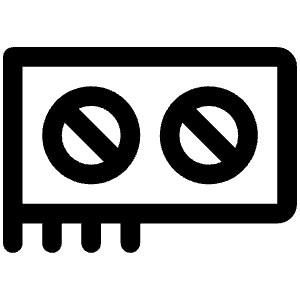 Graphics Card Icon from Phosphor Regular Set