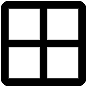 Grid Four Icon from Phosphor Regular Set